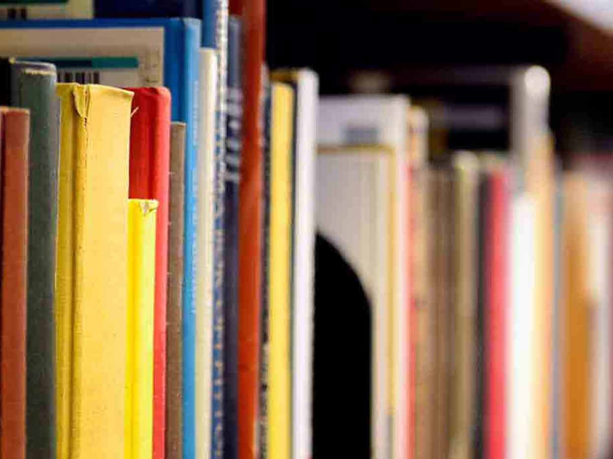 Photo: books on a shelf