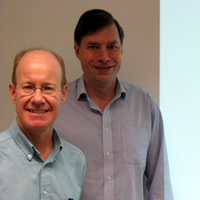 ISER Director, Stephen Jenkins and the Chairman
 of the National Equality Panel, John Hills