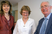 Co-editors Orsolya Lelkes and Holly Sutherland and special guest Tony Atkinson who officially launched the book